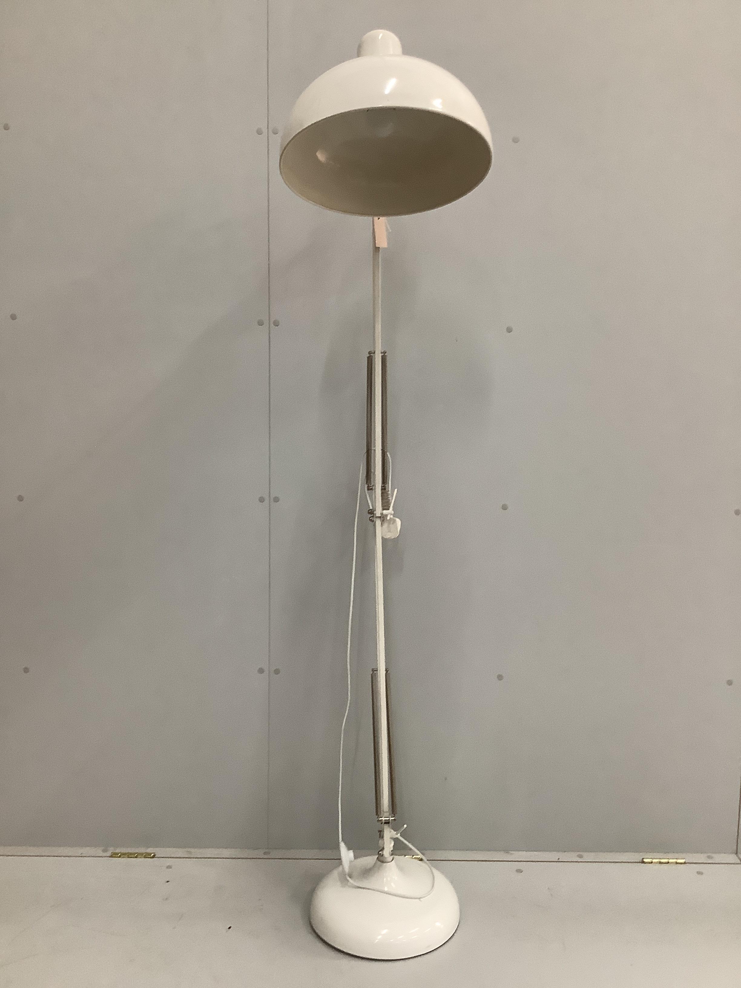 An anglepoise style floor lamp